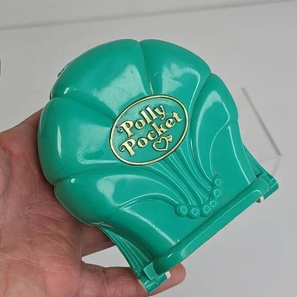 Polly Pocket Splash & Slide Water Park Teal Compact (Bluebird, 1995) Playset - Picture 7 of 11